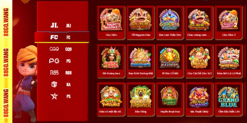 88Go cung cấp kho game giải trí đổi thưởng phong phú