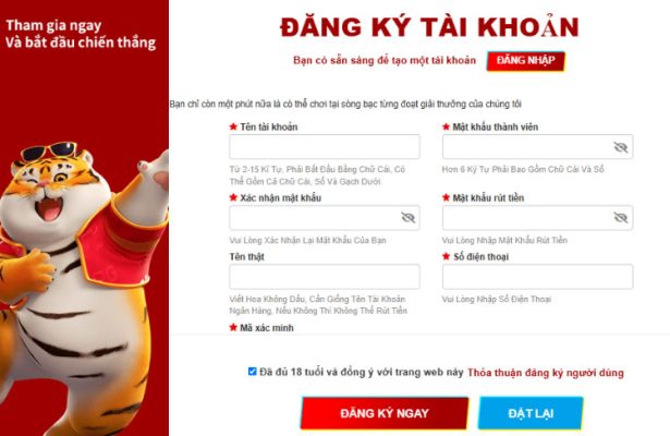 Đăng Ký 88GO - Hướng Dẫn Tạo Tài Khoản Cá Cược Nhận 88K 2 Cung cấp thông tin đăng ký 88GO theo bảng mẫu